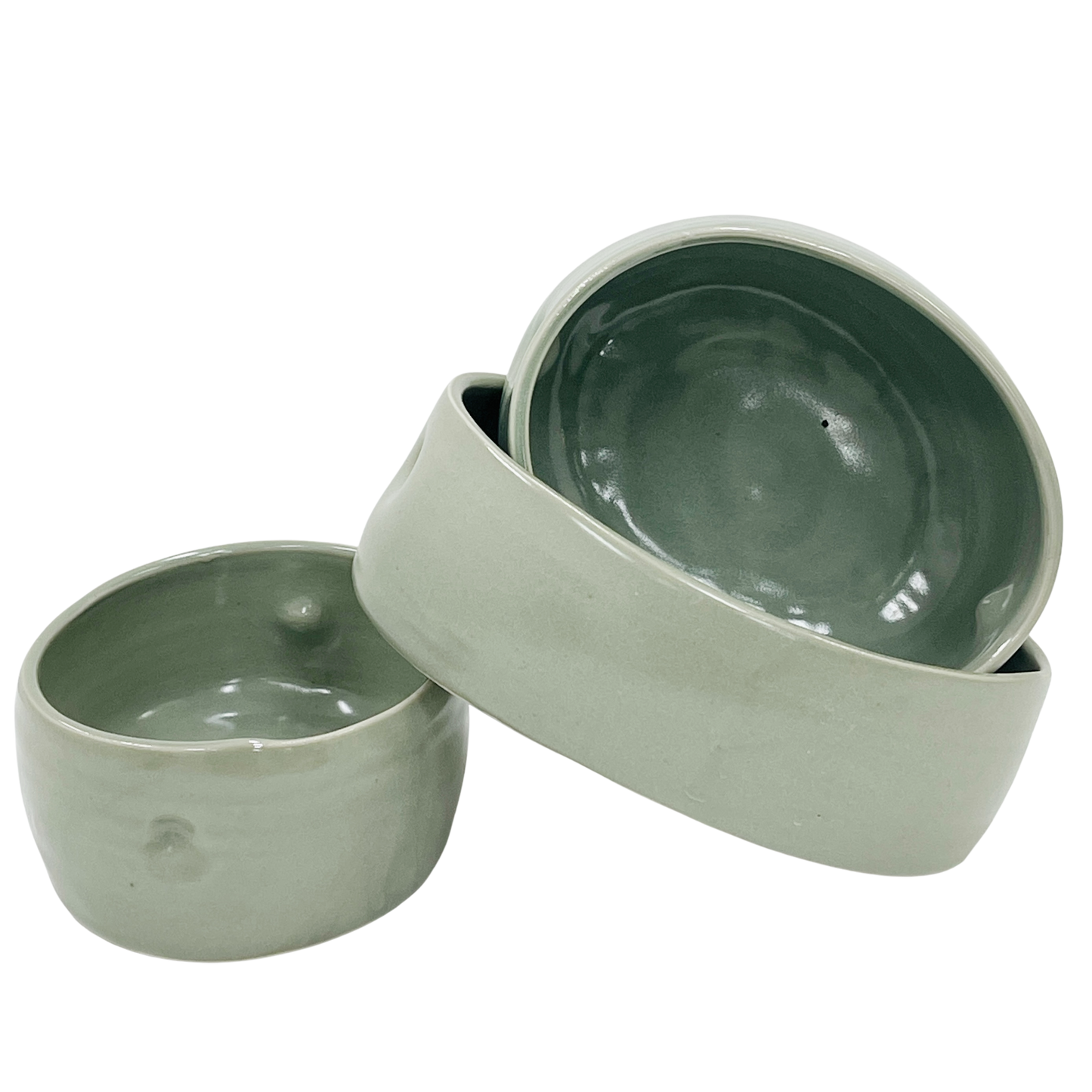 Oval dishes celadon glaze