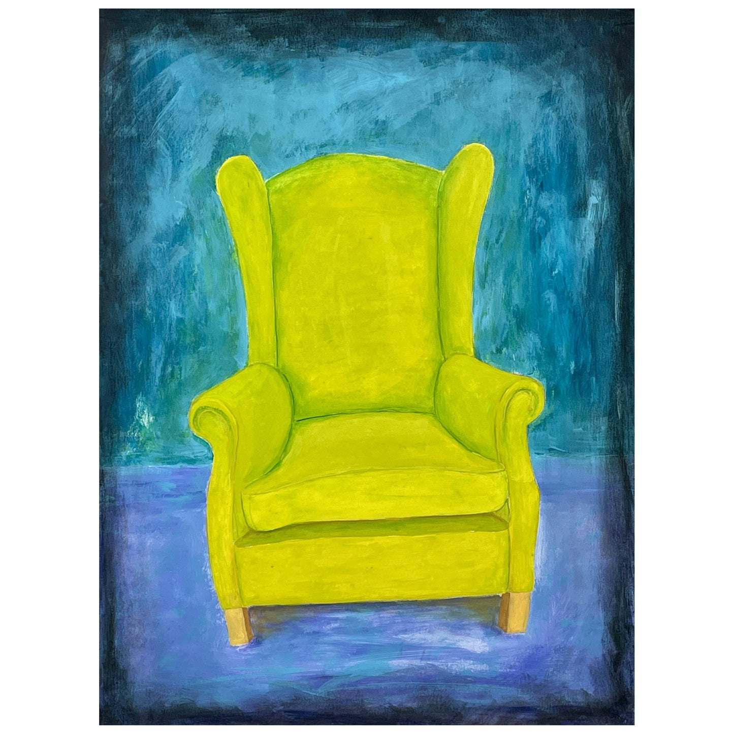 Soft Green Velvet Chair