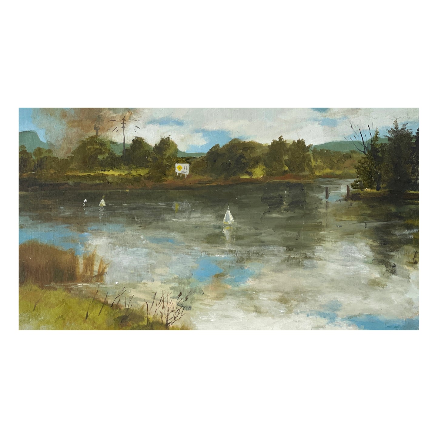 Tweed River, Tumbulgum, plein air
