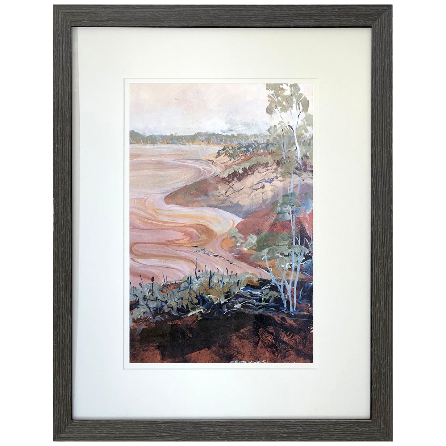 Edge of pink lake