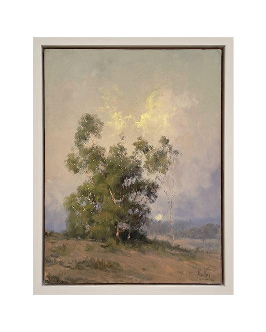 Days End with Rising Moon