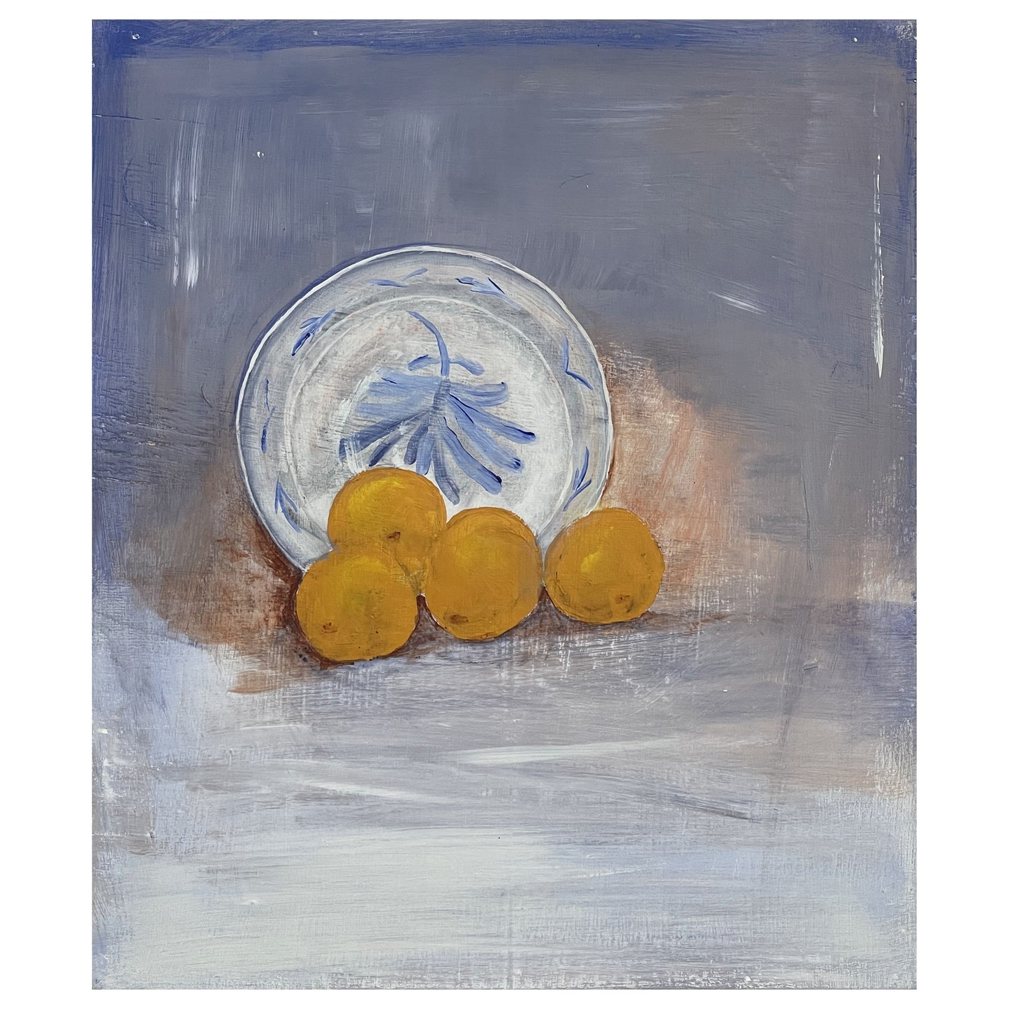 Plate with Oranges