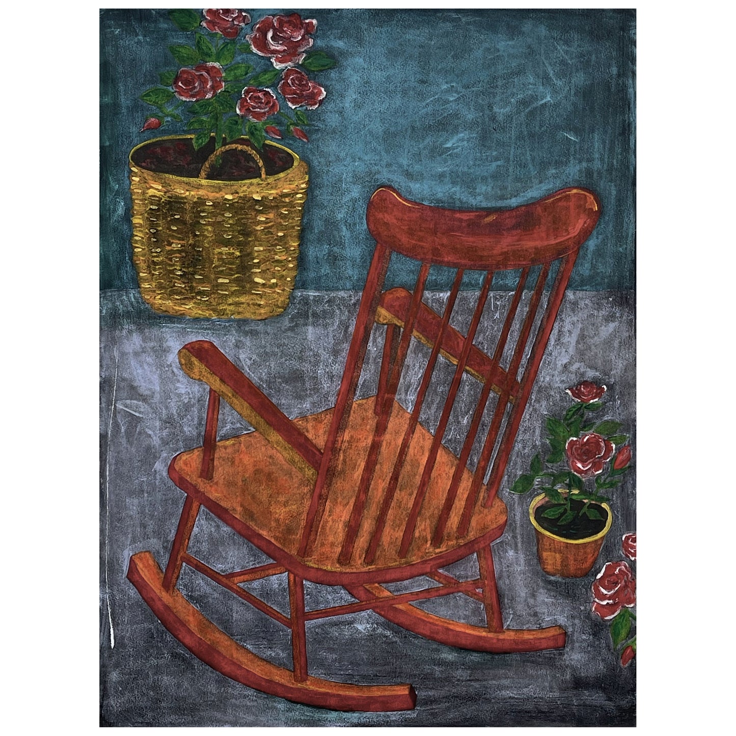 Red Rocker & Garden Plants