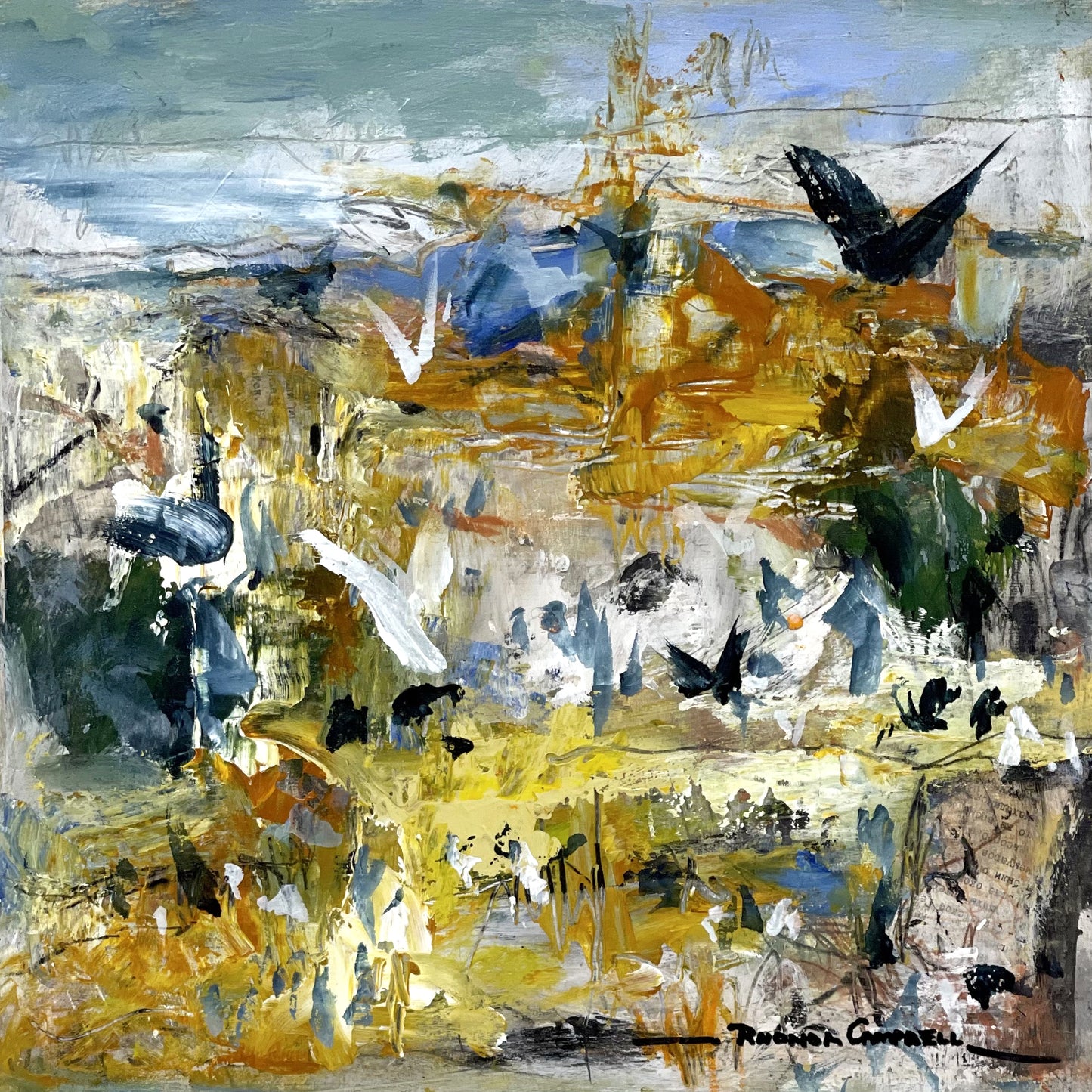 Birds on the wetland
